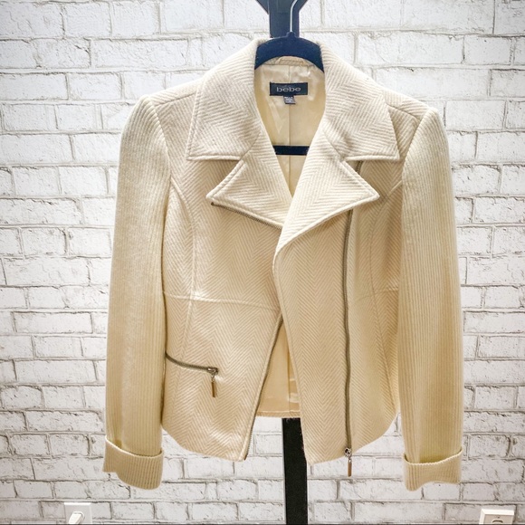 bebe Jackets & Blazers - Bebe Cream Jacket Size XS